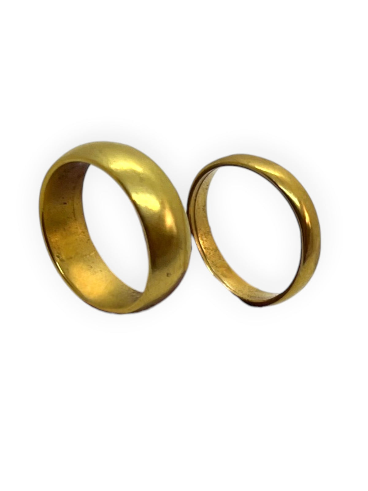 Pack alianzas mini laton plata 10µ o dorado T-12