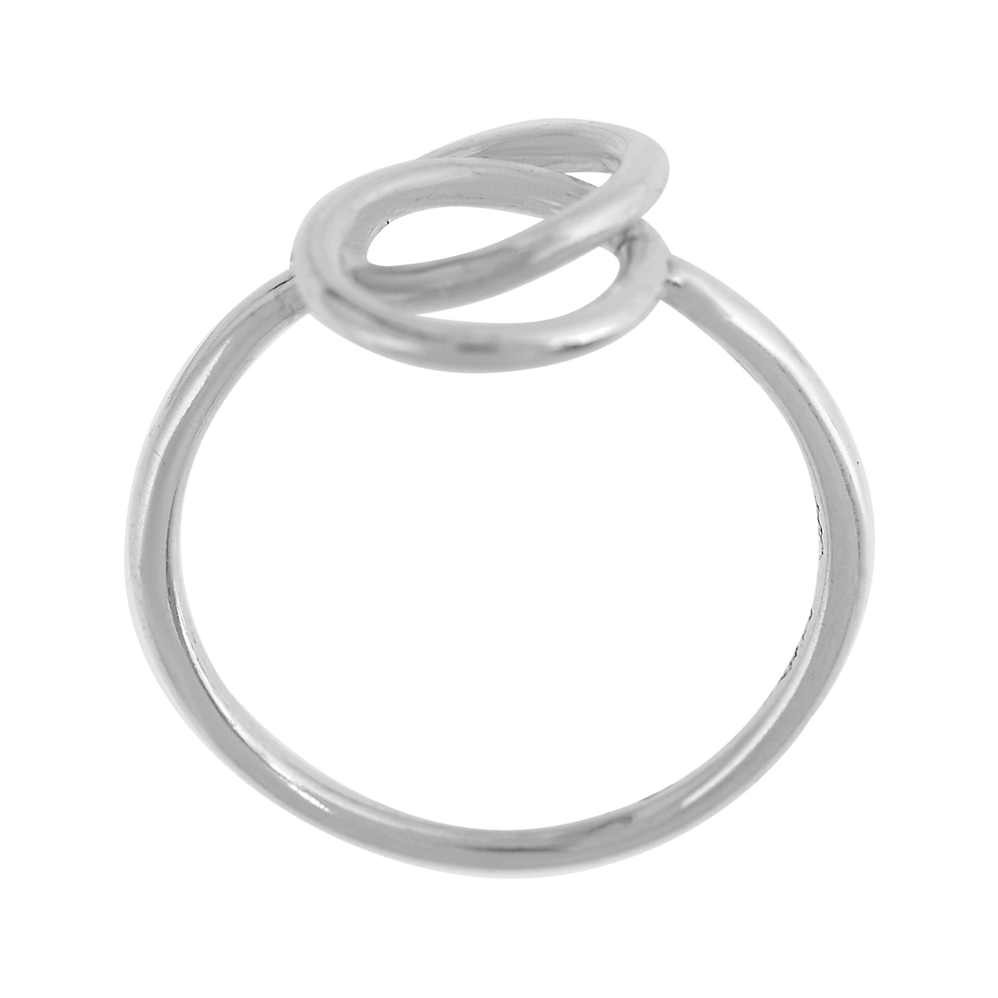 Silver ring "Unique Silver" "Enlazados" in 925 silver