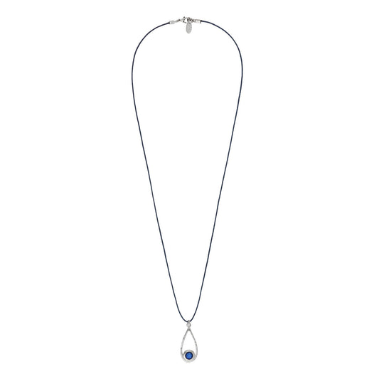 Lagrima and Swarovski necklace in blue