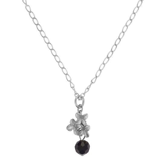 Conjunto collar-pendiente"Bouquet negro"