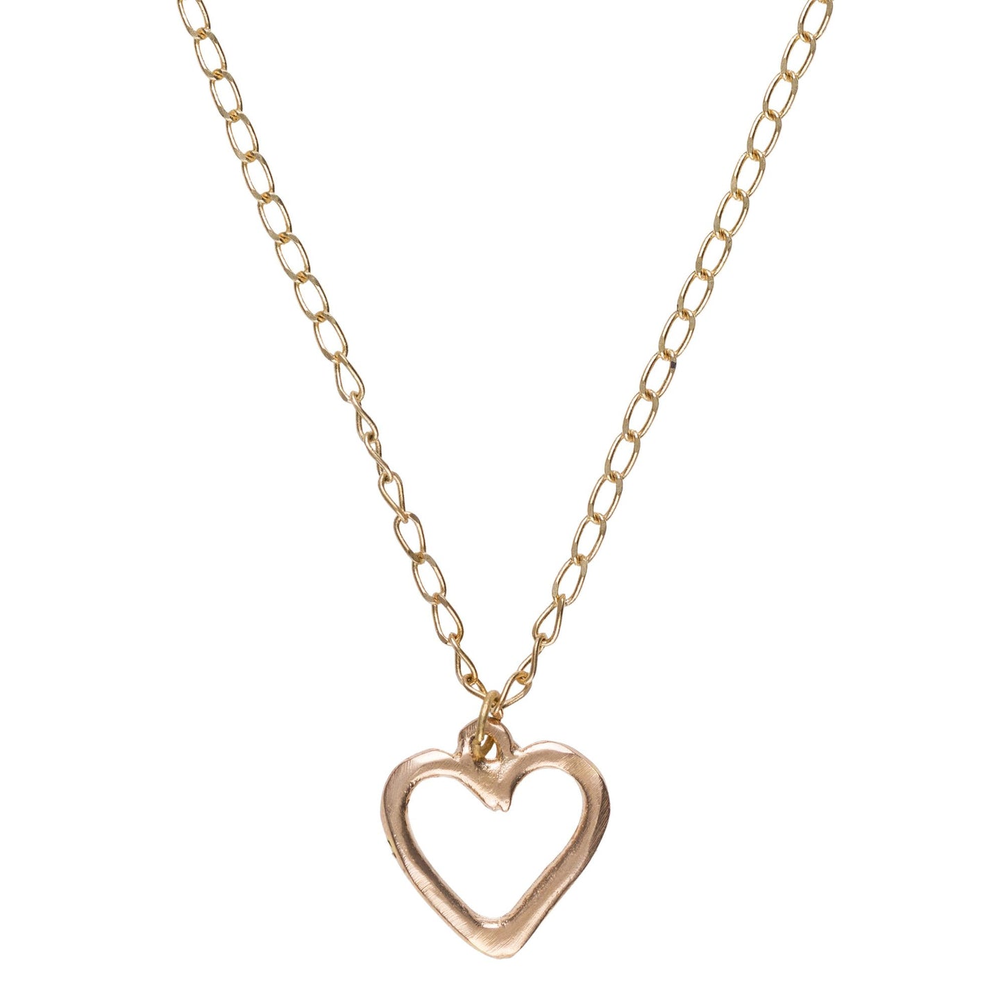 Golden heart pendant chain choker Heart