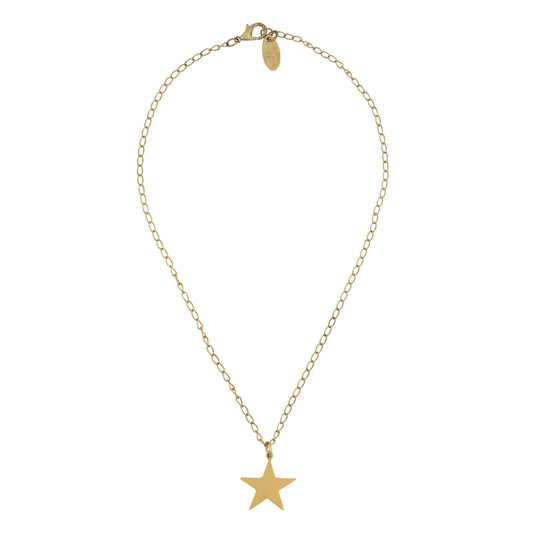 Gargantilla cadena dorado colgante estrella 40cm