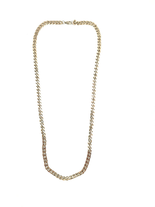 Gargantilla cadena dorado diamantada 50cm