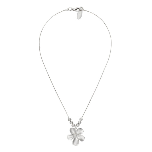 Gargantilla cadena plata flor Fairy 40cm