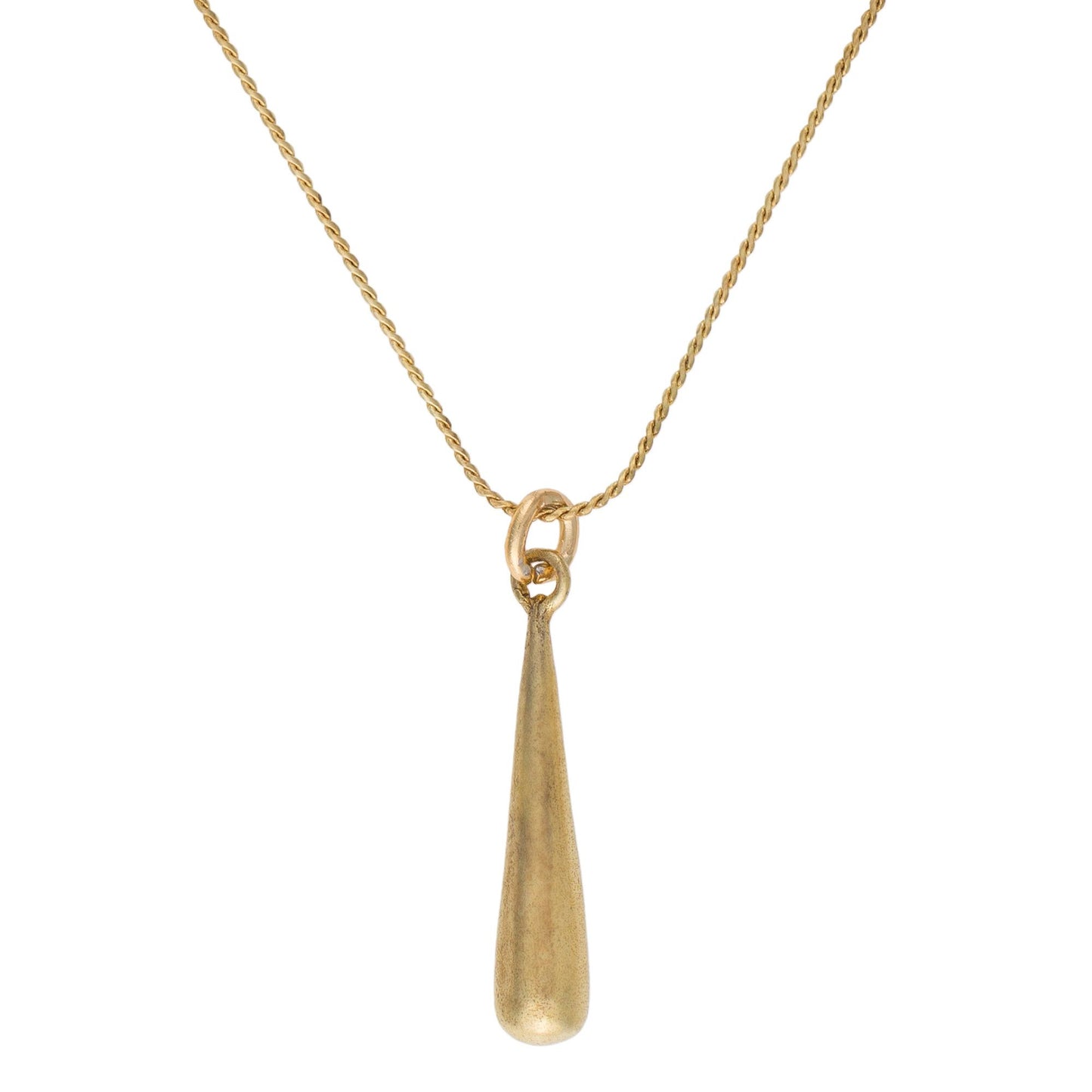 Gold plated "fine-drop" pendant choker