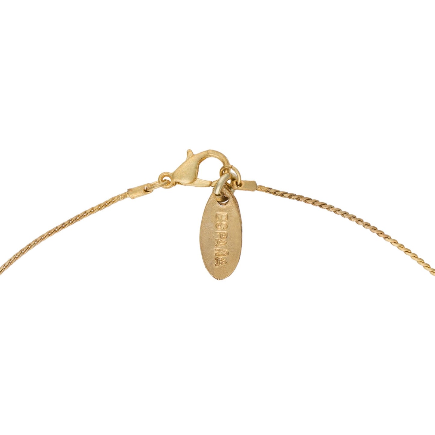 Gold plated "fine-drop" pendant choker