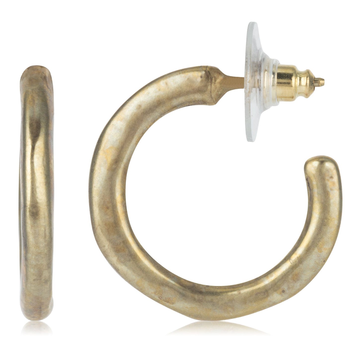 Golden creole hoop earring