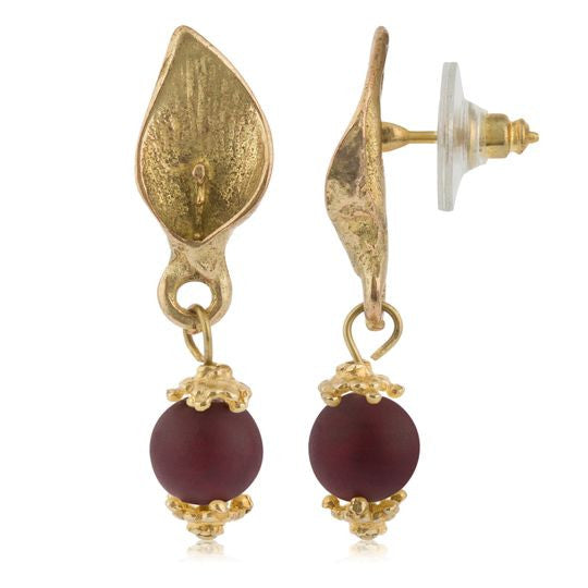 Cala gold and crystal earring