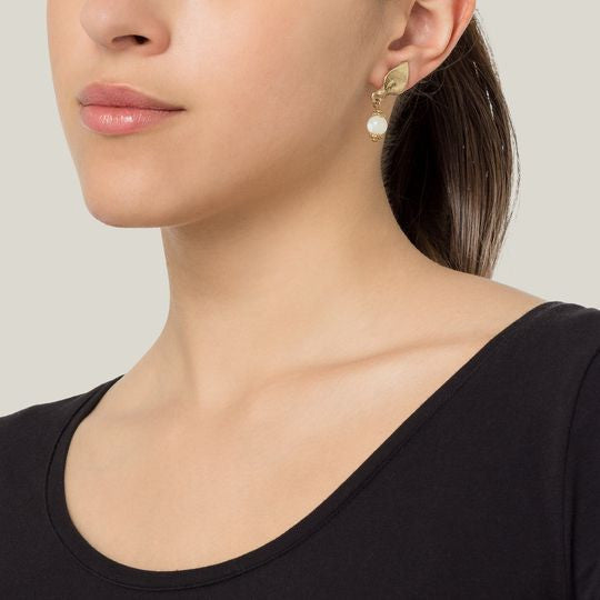 Cala and Mother-of-pearl earring in gold