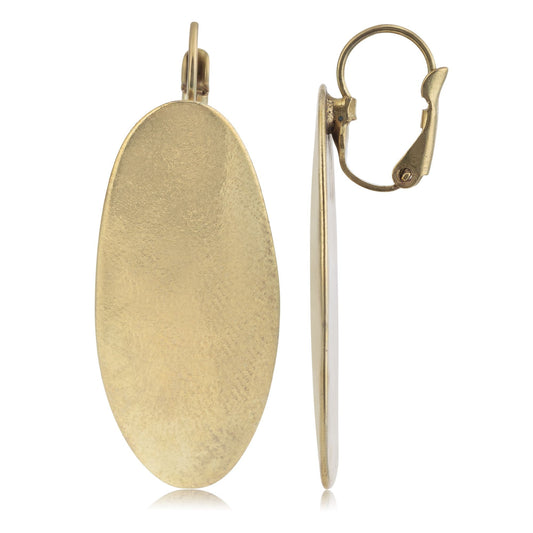 Gold mirror gold earring