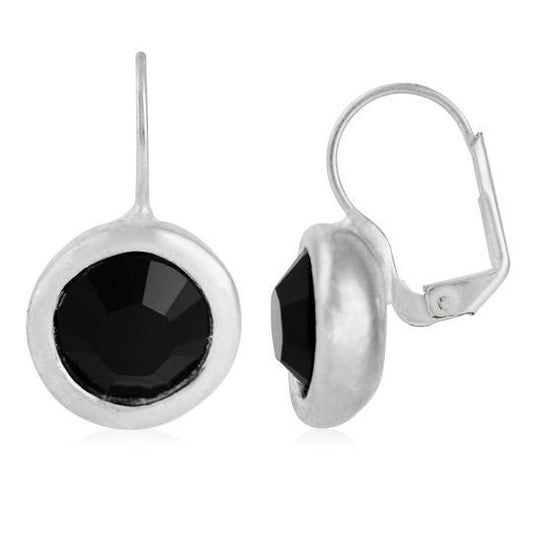Brinco de cristal Swarovski preto