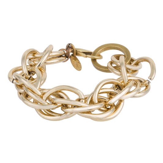 Golden multilink chain dart bracelet